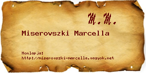 Miserovszki Marcella névjegykártya